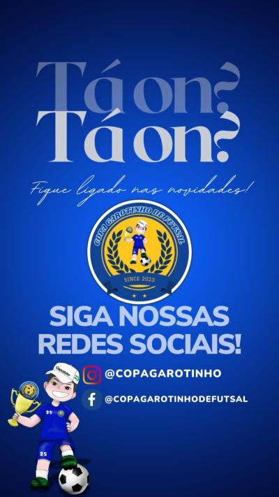 LanÃ§amento da Copa Garotinho de Futsal serÃ¡ no dia 20 de fevereiro 